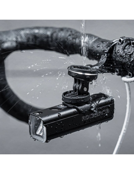 Uchwyt rowerowy 2w1 rockbros fk-301 na kierownicę do licznika/nawigacji i kamerki/oświetlenia - czarny