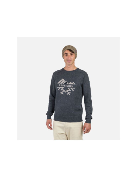 Sweter rossignol alpine half zip szary