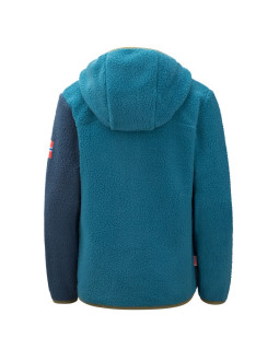 Kurtka polarowa dziecięca trollkids kids aurlandsfjord jacket z kapturem niebieska/granatowa (466-104) 2