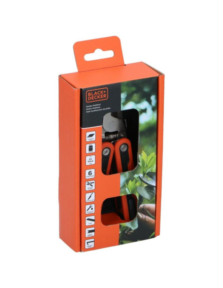 Zestaw survivalowy turystyczny scyzoryk 6w1 black + decker