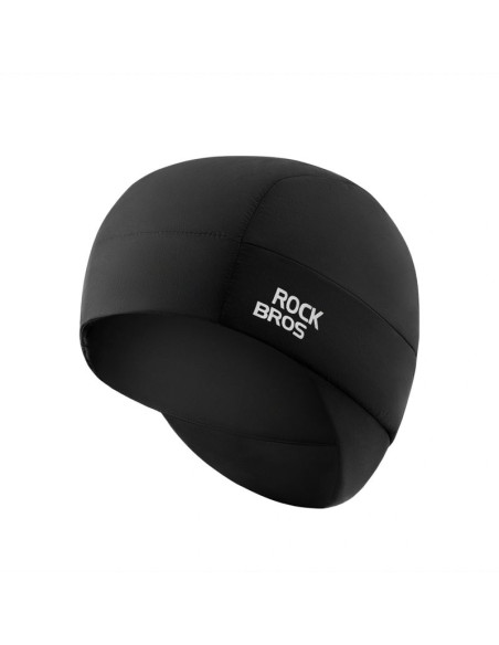 Czapka rowerowa rockbros m015 zimowa dwustronna rozmiar 54-61 cm - czarna