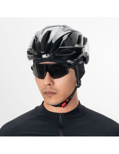 Czapka rowerowa rockbros m015 zimowa dwustronna rozmiar 54-61 cm - czarna