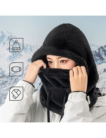 Kominiarka narciarska qunature arctic velvet rozmiar l - czarna