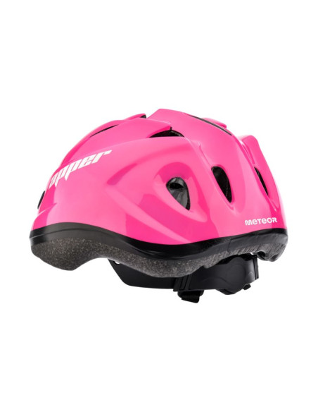 Kask rowerowy meteor ks07 apper rozm. m 52-56 cm różowy 24899