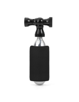 Pompka co₂ rockbros głowica zawór ze stopu aluminium bez naboju kompatybilna z presta/schrader - czarna 2