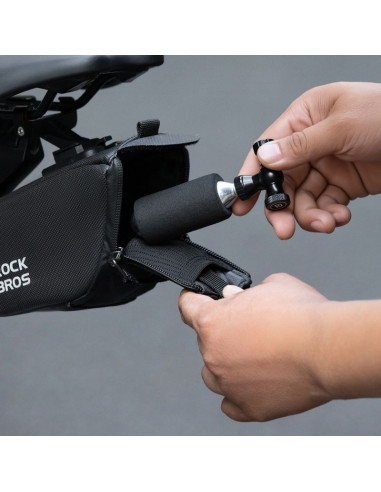 Pompka co₂ rockbros głowica zawór ze stopu aluminium bez naboju kompatybilna z presta/schrader - czarna