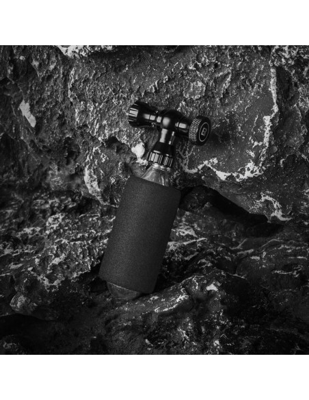 Pompka co₂ rockbros głowica zawór ze stopu aluminium bez naboju kompatybilna z presta/schrader - czarna