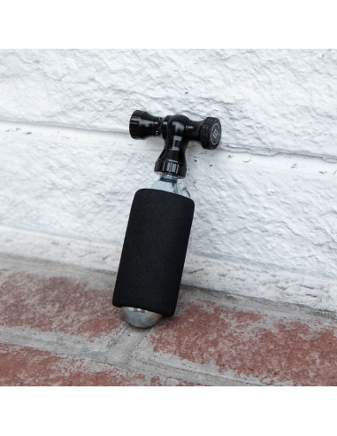 Pompka co₂ rockbros głowica zawór ze stopu aluminium bez naboju kompatybilna z presta/schrader - czarna