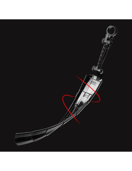 Zestaw błotników rowerowych rockbros fk-810 składane teleskopowe - czarny
