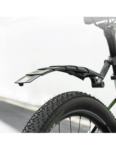 Zestaw błotników rowerowych rockbros fk-810 składane teleskopowe - czarny