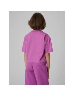 T-shirt loose z nadrukiem dziewczęc 4f 4fjrss26ttshf3827-51s 2