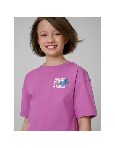 T-shirt loose z nadrukiem dziewczęc 4f 4fjrss26ttshf3827-51s