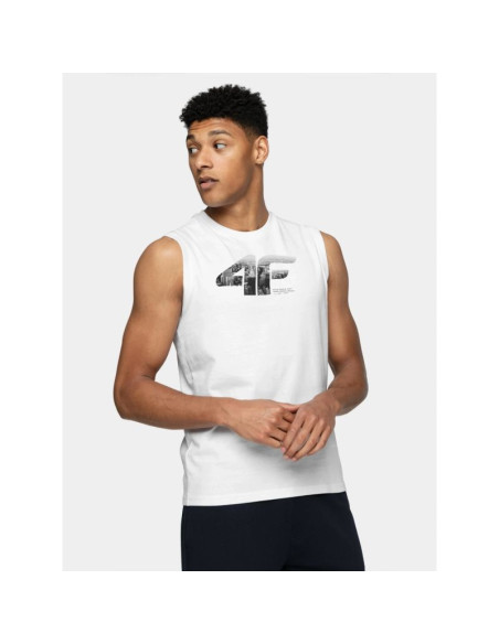 Koszulka bez rękawków męska 4f 4fwss26tslem357-10s