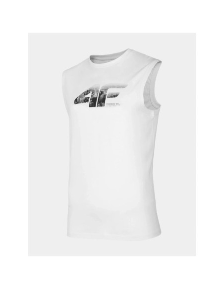 Koszulka bez rękawków męska 4f 4fwss26tslem357-10s