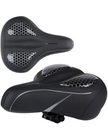 Siodło rowerowe sportowe żelowe 21x27cm dunlop