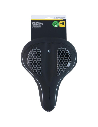 Siodło rowerowe sportowe żelowe 21x27cm dunlop