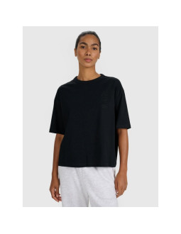 T-shirt oversize z nadrukiem damski 4f 4frss25ttshf2979-20s