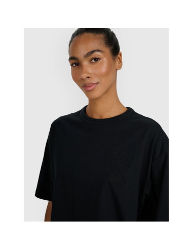 T-shirt oversize z nadrukiem damski 4f 4frss25ttshf2979-20s