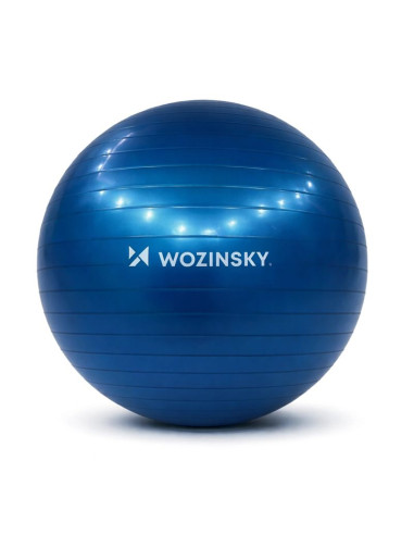 Piłka do ćwiczeń wozinsky wgb65bl gimnastyczna 65 cm - niebieska