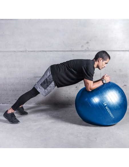 Piłka do ćwiczeń wozinsky wgb65bl gimnastyczna 65 cm - niebieska