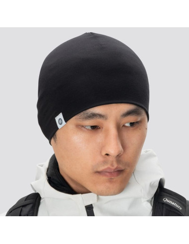 Czapka rockbros ydm002 tencel + wełna rozmiar uniwersalny - czarna