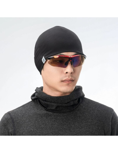 Czapka rockbros ydm002 tencel + wełna rozmiar uniwersalny - czarna