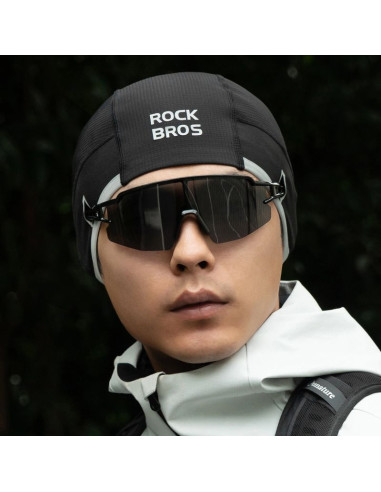 Czapka rowerowa rockbros m016 zimowa wiatroodporna rozmiar 54-61 cm - czarna
