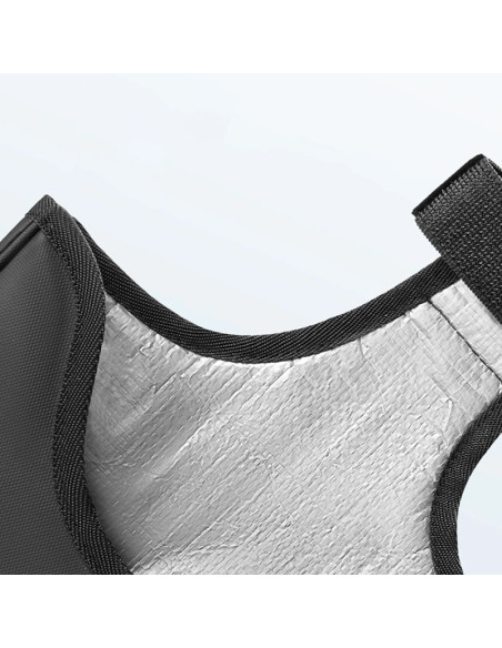 Osłona transportowa na mechanizm korbowy rockbros d76 - czarno-szara