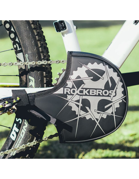 Osłona transportowa na mechanizm korbowy rockbros d76 - czarno-szara