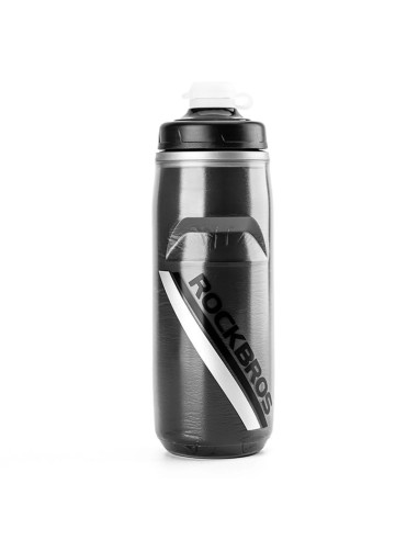 Bidon termiczny rockbros rowerowy 620 ml bez bpa - gradient czarny