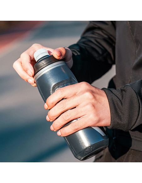 Bidon termiczny rockbros rowerowy 620 ml bez bpa - gradient czarny