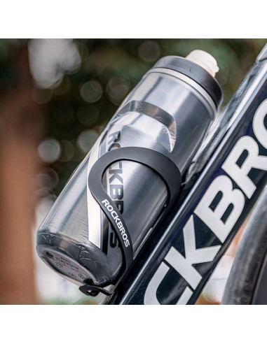 Bidon termiczny rockbros rowerowy 620 ml bez bpa - gradient czarny