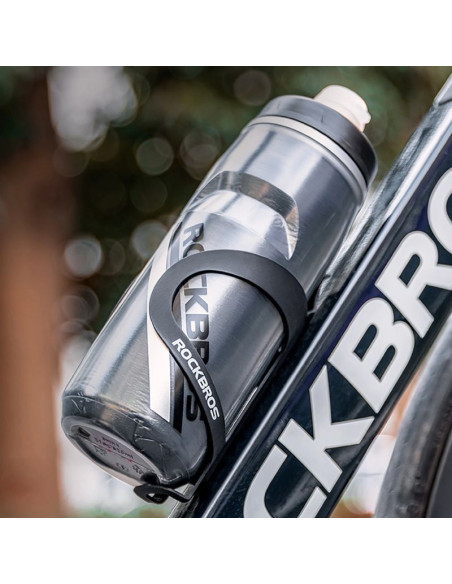 Bidon termiczny rockbros rowerowy 620 ml bez bpa - gradient czarny