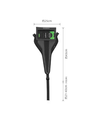 Osłona przeciwpotna rockbros d61 - czarno-szara