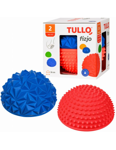 Półkule sensoryczne jeż/diament tullo 823 czerwona/niebieska