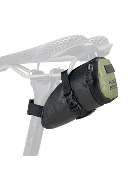 Torba rowerowa rockbros db006 podsiodłowa 0,2l - czarno-zielona