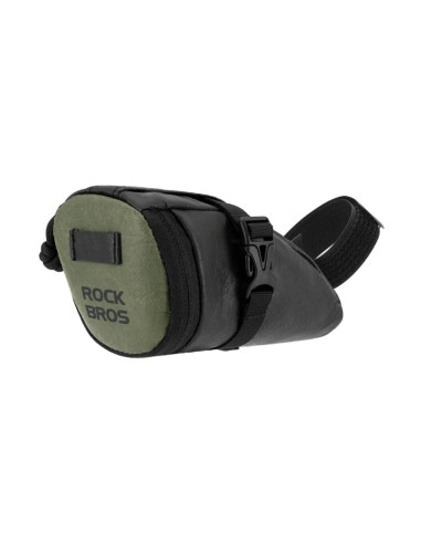 Torba rowerowa rockbros db006 podsiodłowa 0,2l - czarno-zielona