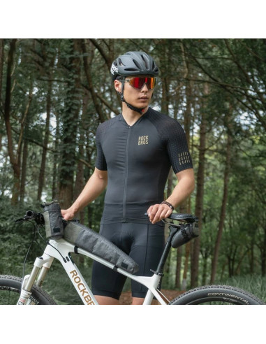 Torba rowerowa rockbros db006 podsiodłowa 0,2l - czarno-zielona