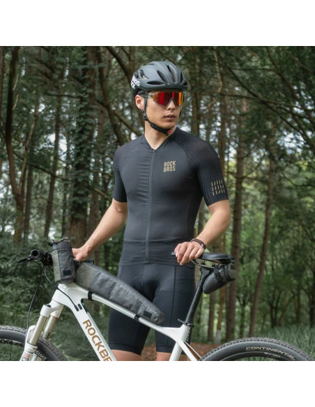 Torba rowerowa rockbros db006 podsiodłowa 0,2l - czarno-zielona