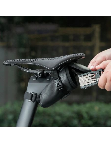 Torba rowerowa rockbros db006 podsiodłowa 0,2l - czarno-zielona