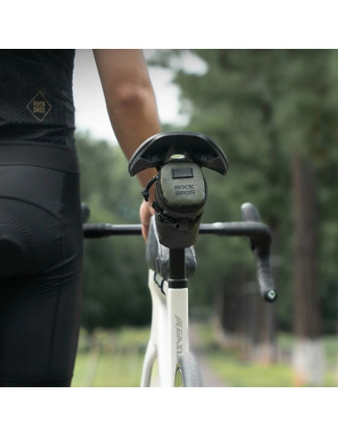 Torba rowerowa rockbros db006 podsiodłowa 0,2l - czarno-zielona