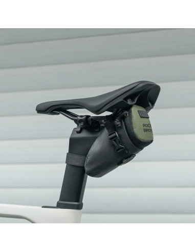 Torba rowerowa rockbros db006 podsiodłowa 0,2l - czarno-zielona