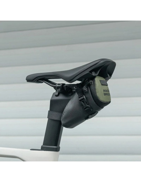 Torba rowerowa rockbros db006 podsiodłowa 0,2l - czarno-zielona