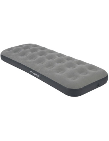 Materac flokowany 1-osobowy szary 191x73x22cm 24637