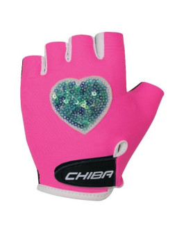 Chiba rękawiczki cool kids różowe serce l
