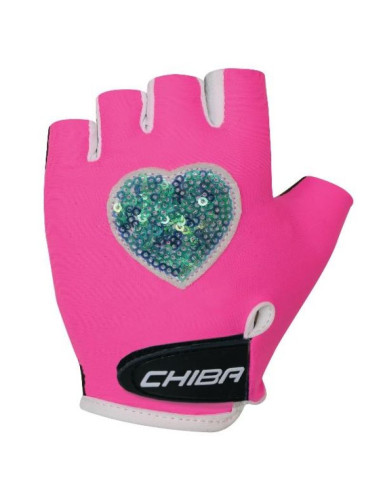 Chiba rękawiczki cool kids różowe serce l