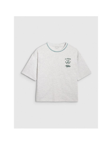 T-shirt oversize z nadrukiem damski 4f 4frss25ttshf2979-26m