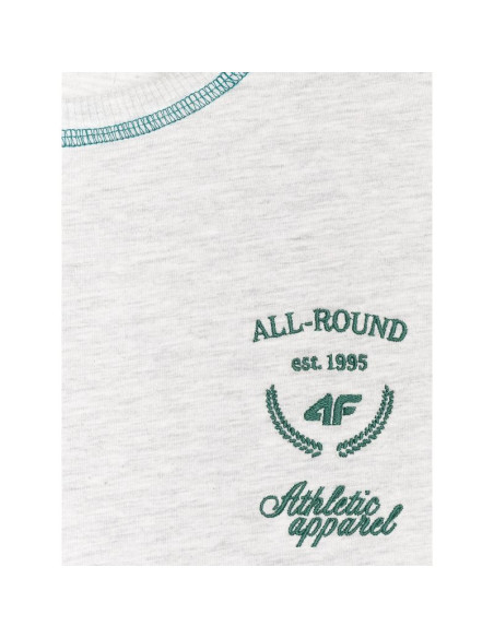 T-shirt oversize z nadrukiem damski 4f 4frss25ttshf2979-26m