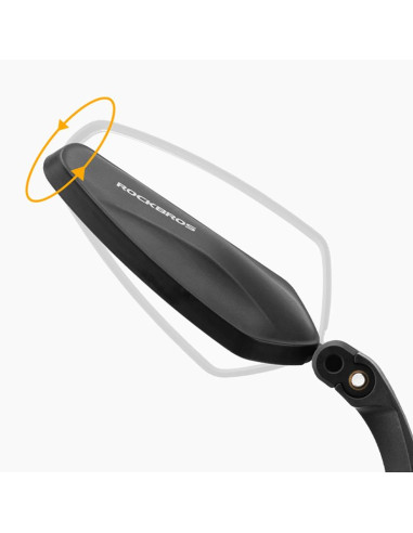 Lusterko rowerowe rockbros 26210001003 wsteczne lewe - czarne