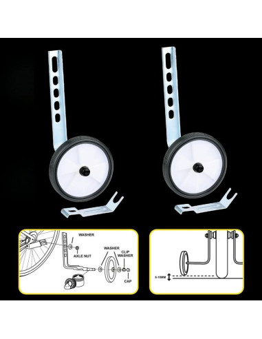 Kółka podporowe boczne do roweru 12-16" regulowane dunlop